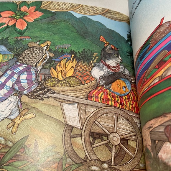 The Owl And The Pussycat Edward Lear Jan Brett  BOOK 1991 Caribbean cat Pictures - Picture 8 of 15